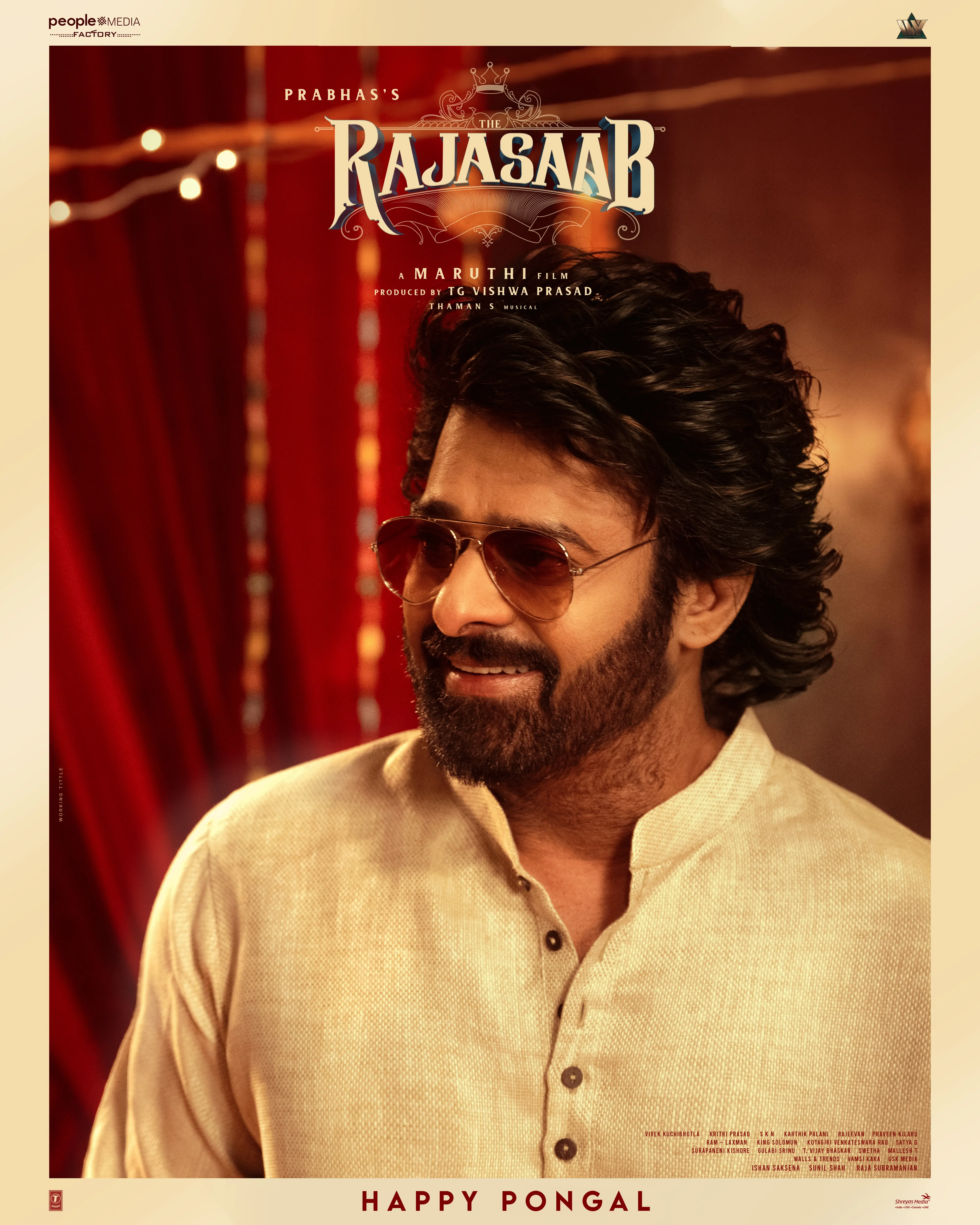 Prabhas Exudes Classic Charm in Latest Poster of ‘The Raja Saab’