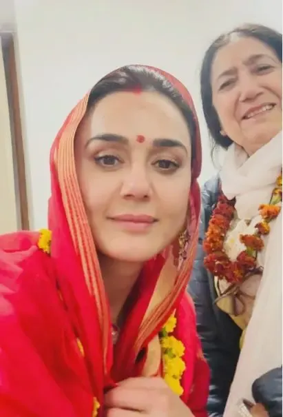 Preity Zinta Goes on a Spiritual Journey from Prayagraj to Varanasi with Her Mother