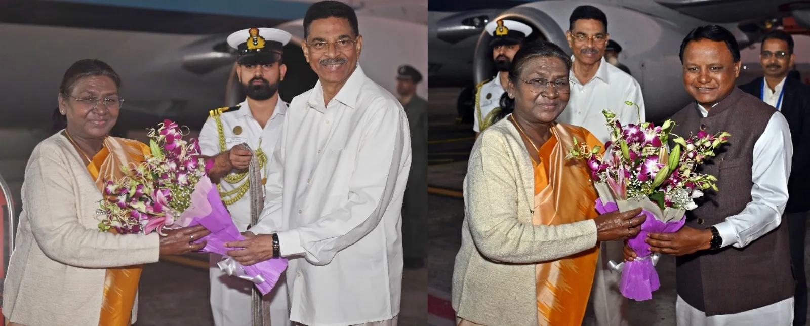 President Droupadi Murmu Reaches Bhubaneswar for the 18th Pravasi Bharatiya Divas Event