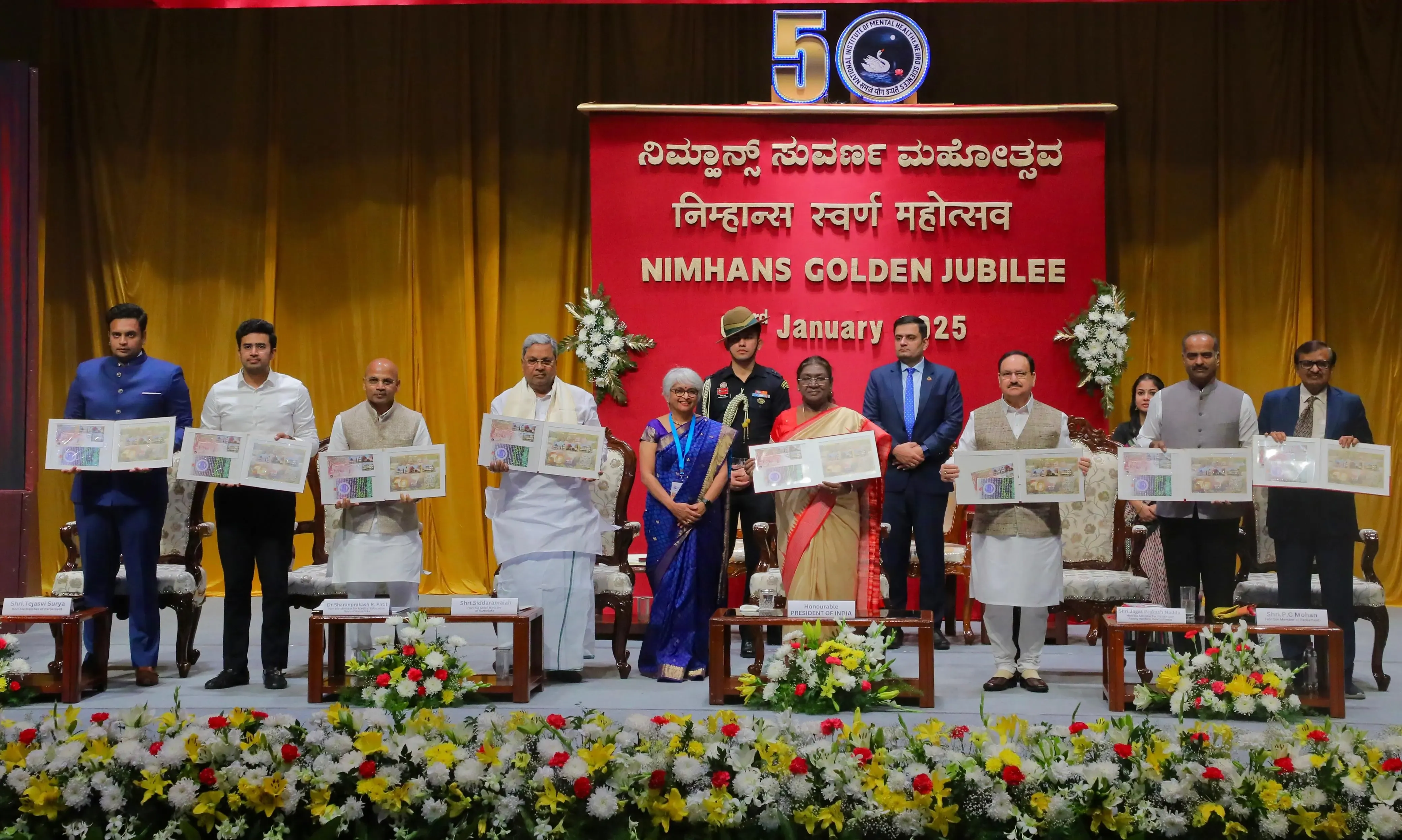 President Murmu Encourages NIMHANS to Incorporate Yoga for Mental and Physical Well-Being