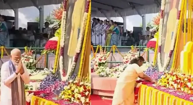 President Murmu and PM Modi Honor Ambedkar in Parliament