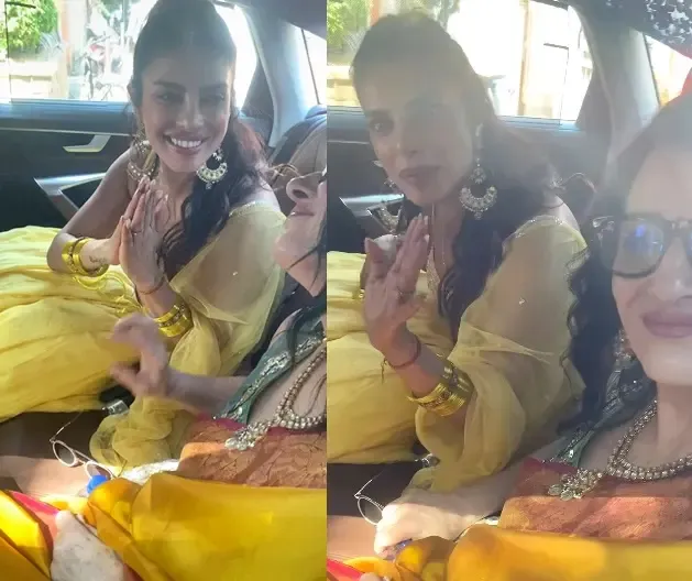 Priyanka Chopra greets paparazzi with a warm namaste while bonding with her mother-in-law