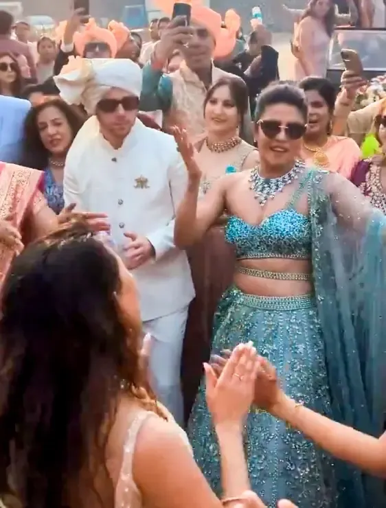 Priyanka Chopra Dazzles in Intricately Designed Lehenga at Brother's Wedding