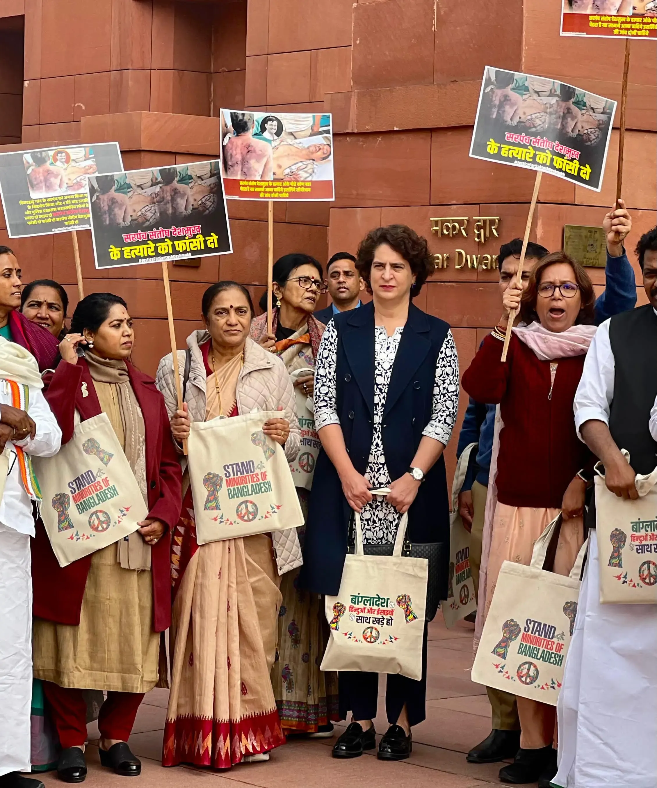 Priyanka Gandhi's 'Bangladesh' Bag Sparks Conversation Following 'Palestine' Display