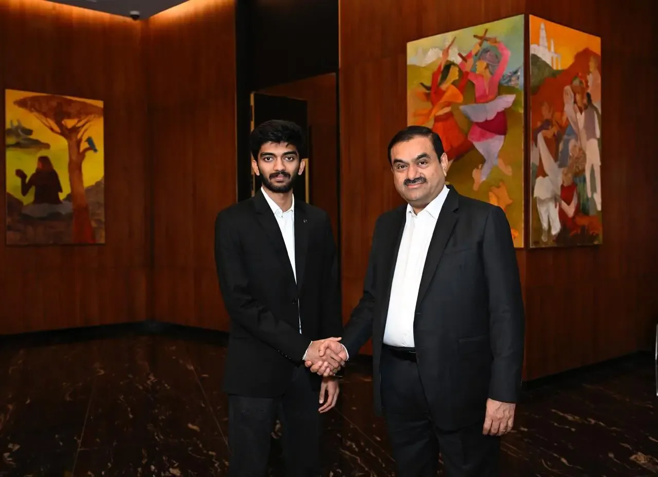 Young Chess Prodigy Gukesh Motivates Future Generations to Lead in Global Chess, Asserts Gautam Adani