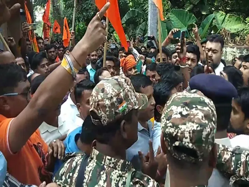 Ongoing Demonstrations in Tripura Against Violence Towards Hindus in Bangladesh