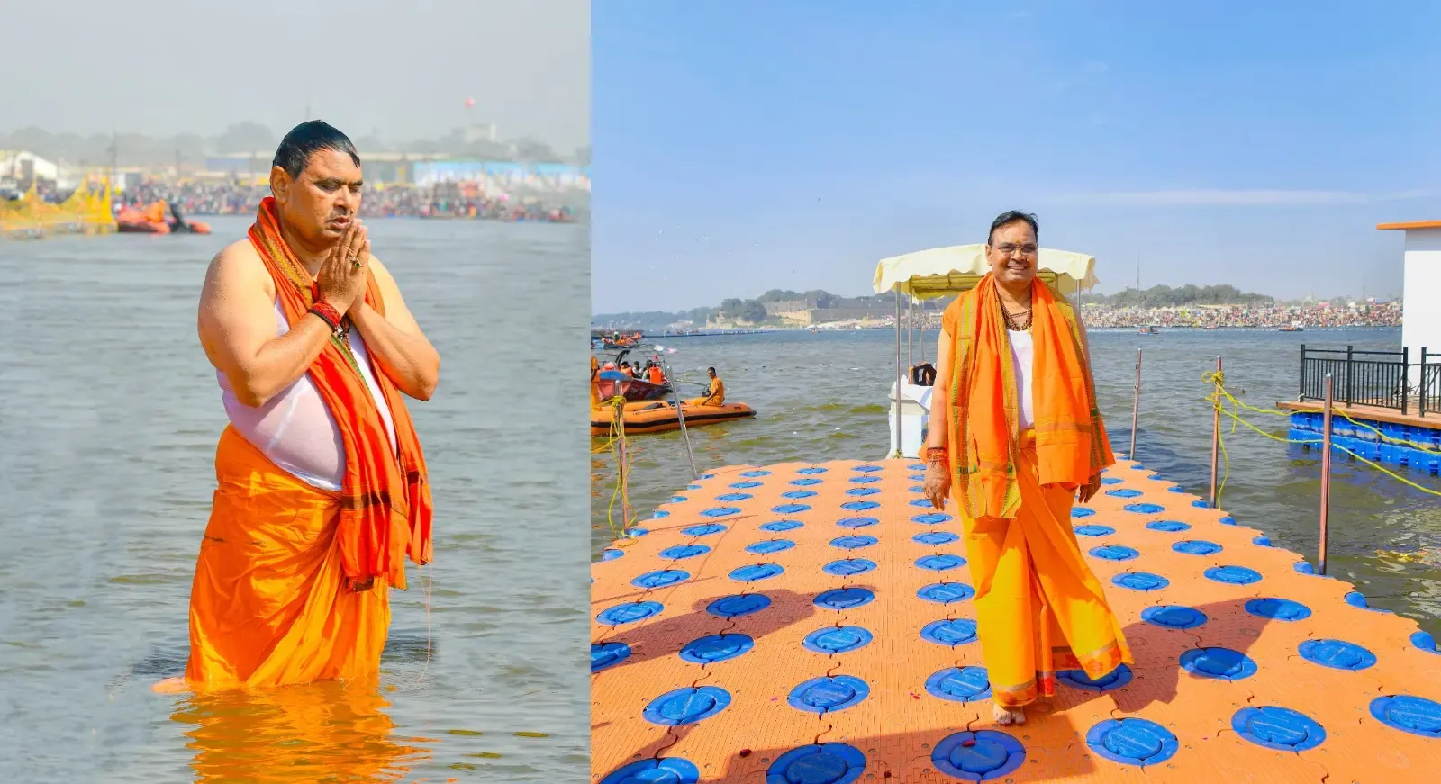 Rajasthan Chief Minister and Cabinet Members Participate in Mahakumbh Rituals
