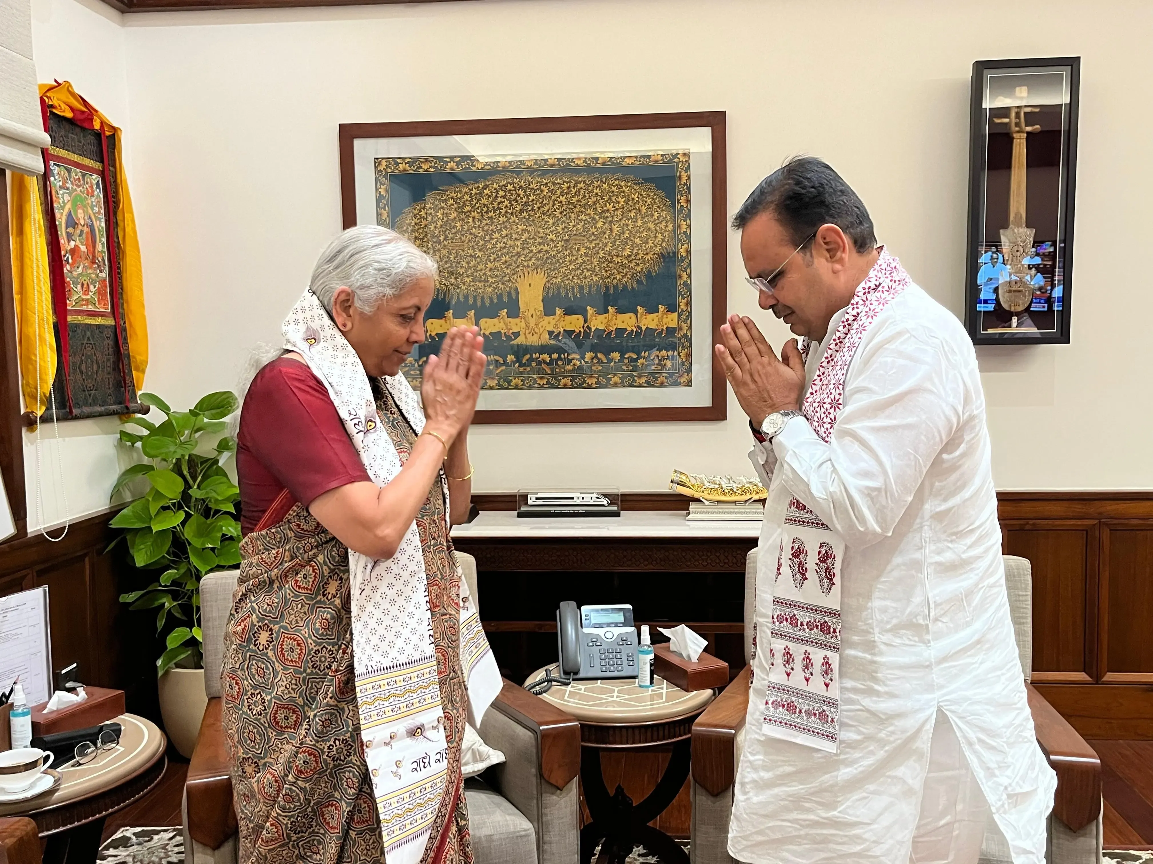 What Did Rajasthan CM Discuss with FM Sitharaman in Delhi?