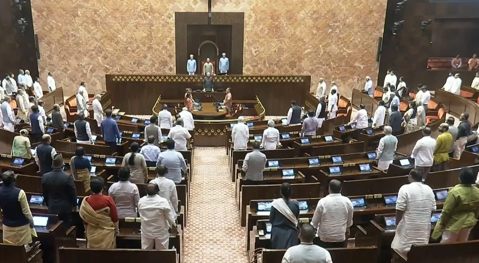 Why Was the Rajya Sabha Adjourned Till 2 PM Amidst Opposition Protests?