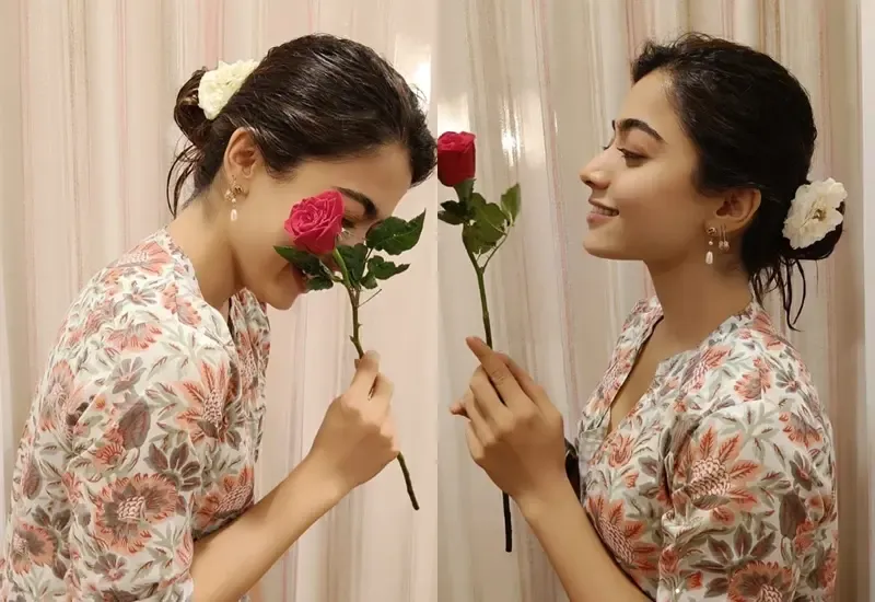 Rashmika Treats Herself to Flowers as a Self-Care Gesture