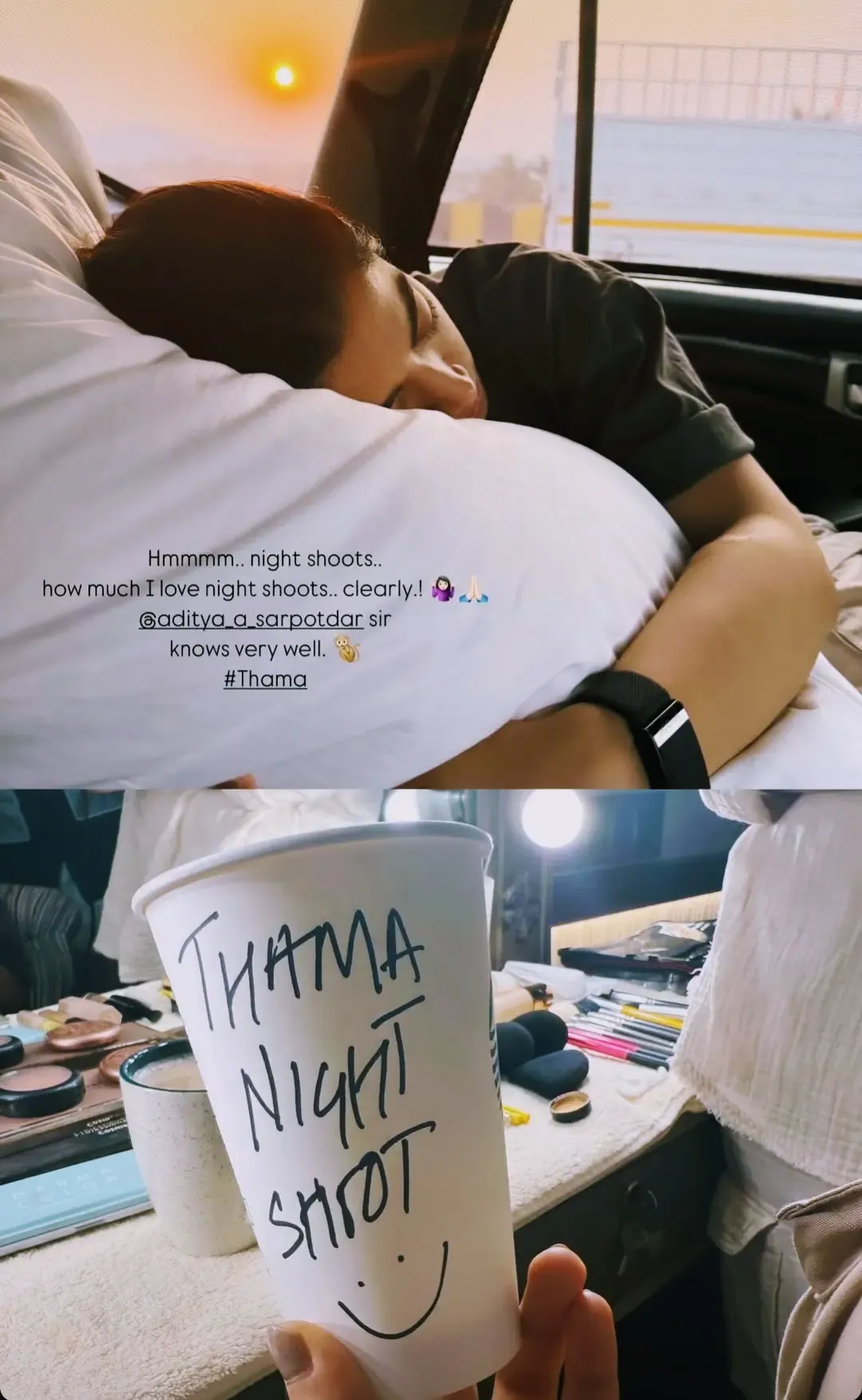 Rashmika Mandanna Shares Insights on 'Thama' Night Shoot