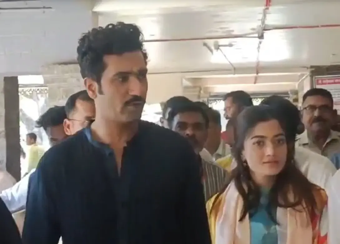 Rashmika and Vicky Seek Blessings at Shirdi Before ‘Chhaava’ Premiere