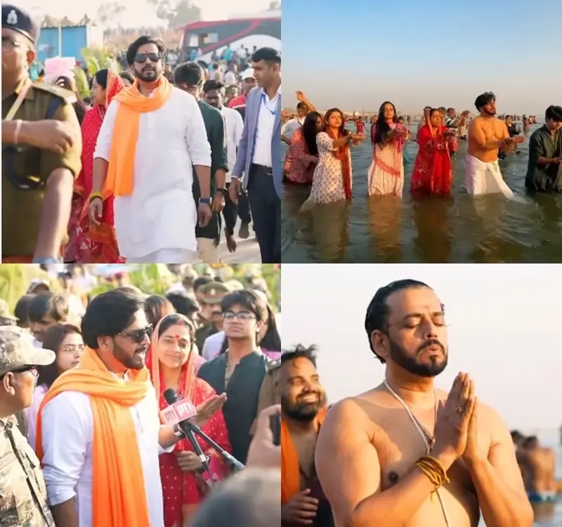 Ravi Kishan Embarks on a Spiritual Journey at Maha Kumbh
