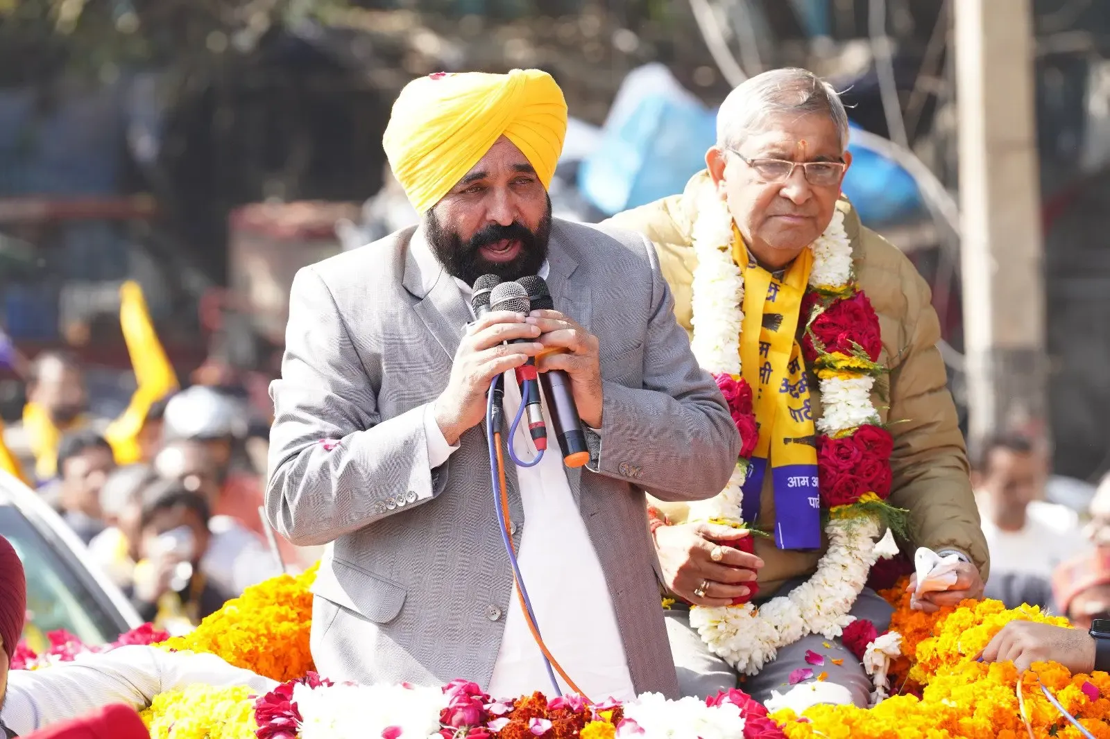 Bhagwant Mann Appeals to Re-elect Kejriwal as CM for Fourth Term