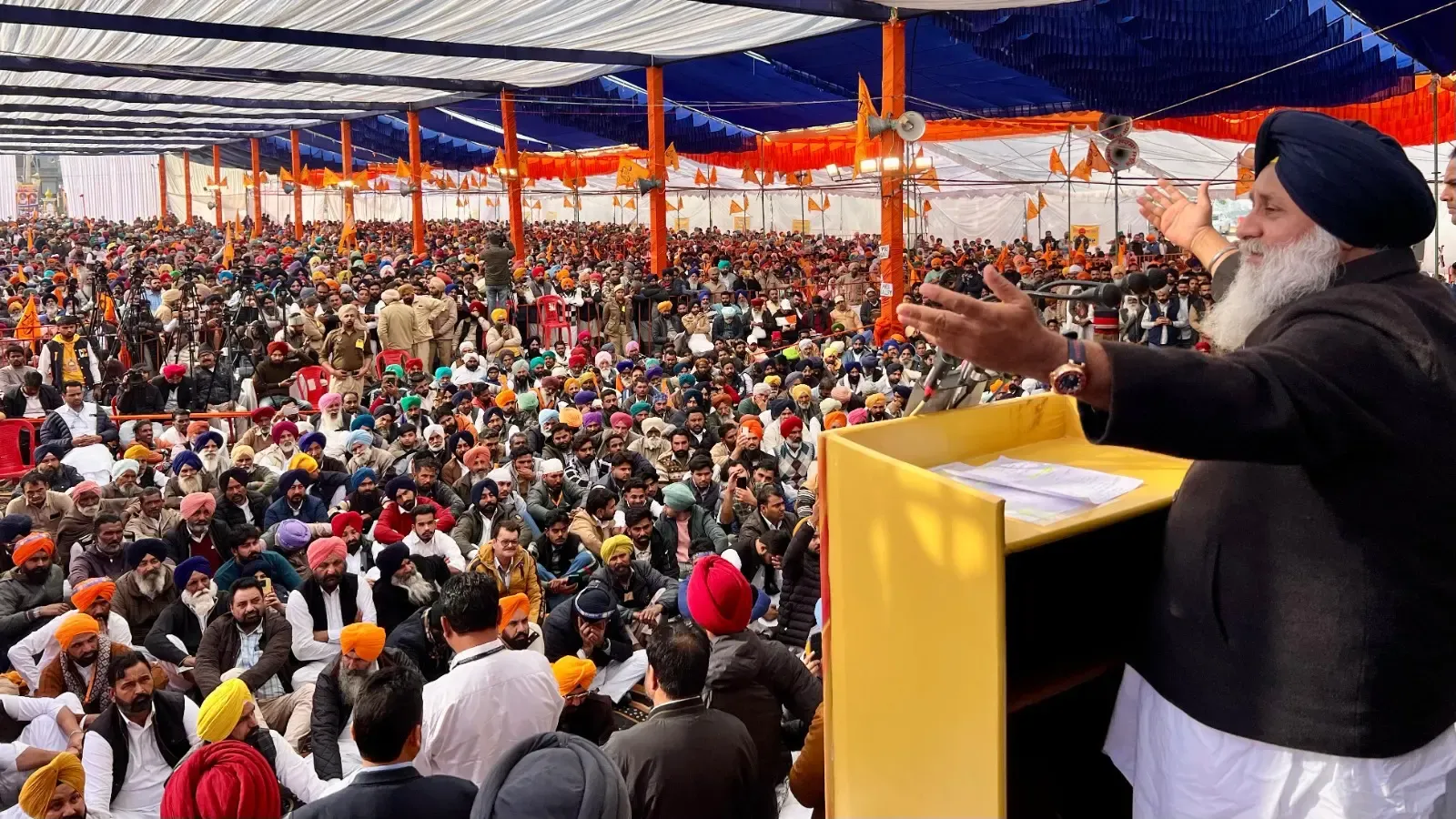 Sukhbir Badal Pledges Life for ‘Panth’ at Maghi Mela