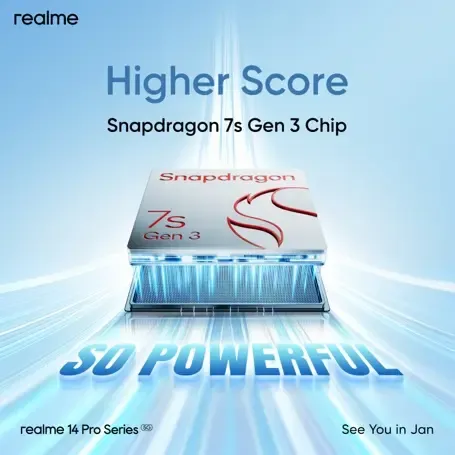 realme 14 Pro Series 5G Elevates Performance with Optimal Snapdragon 7s Gen 3 Integration