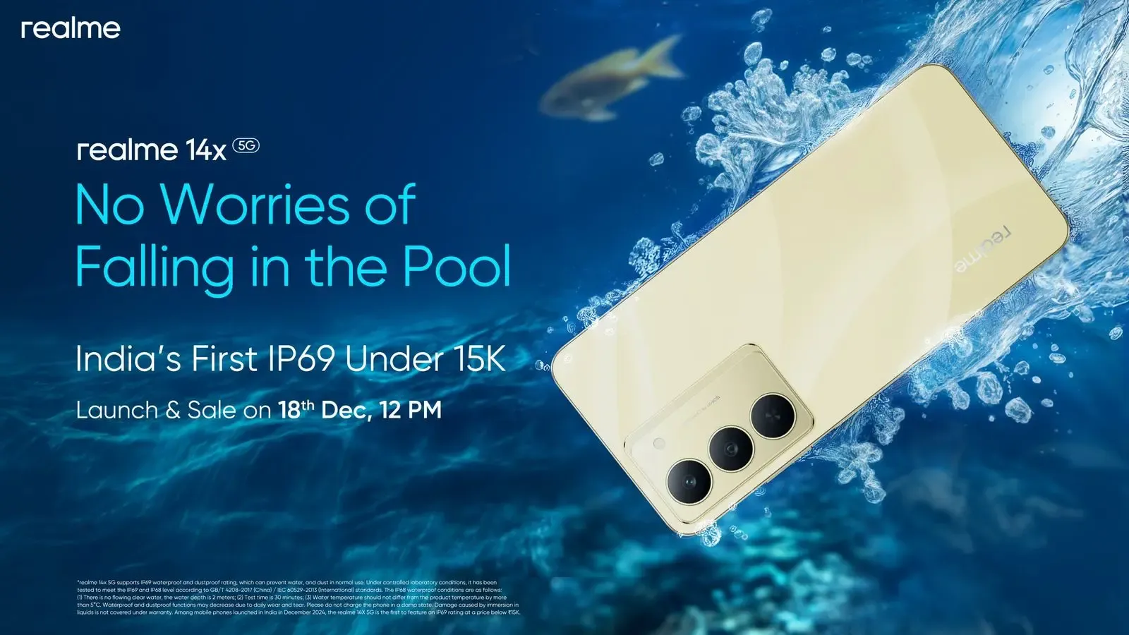 realme 14x Redefines Durability with First IP69 Rating Under ₹15,000
