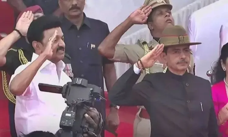 Republic Day Festivities: TN Governor Raises National Flag at Marina Beach