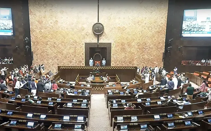 Rajya Sabha Suspended for the Day Amidst Government-Opposition Clash Over Jagdeep Dhankhar and Soros