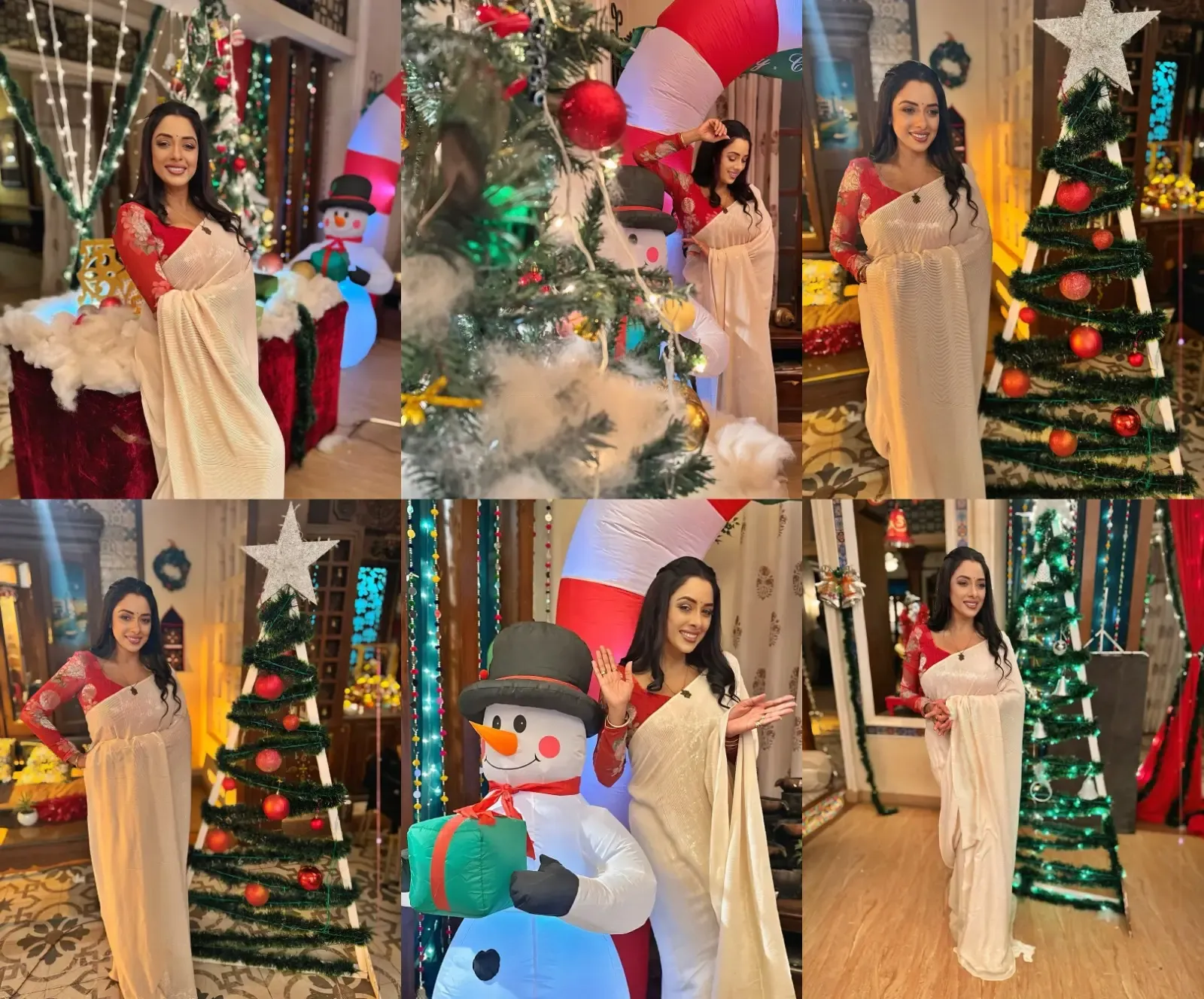 Rupali Ganguly Radiates Festive Spirit in Traditional Attire
