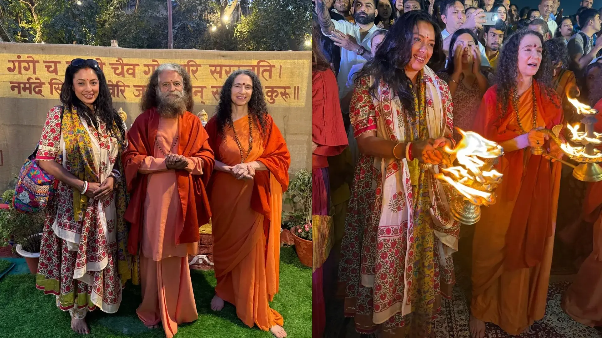 Rupali Ganguly Attends Divine Sangam Aarti at Mahakumbh in Prayagraj