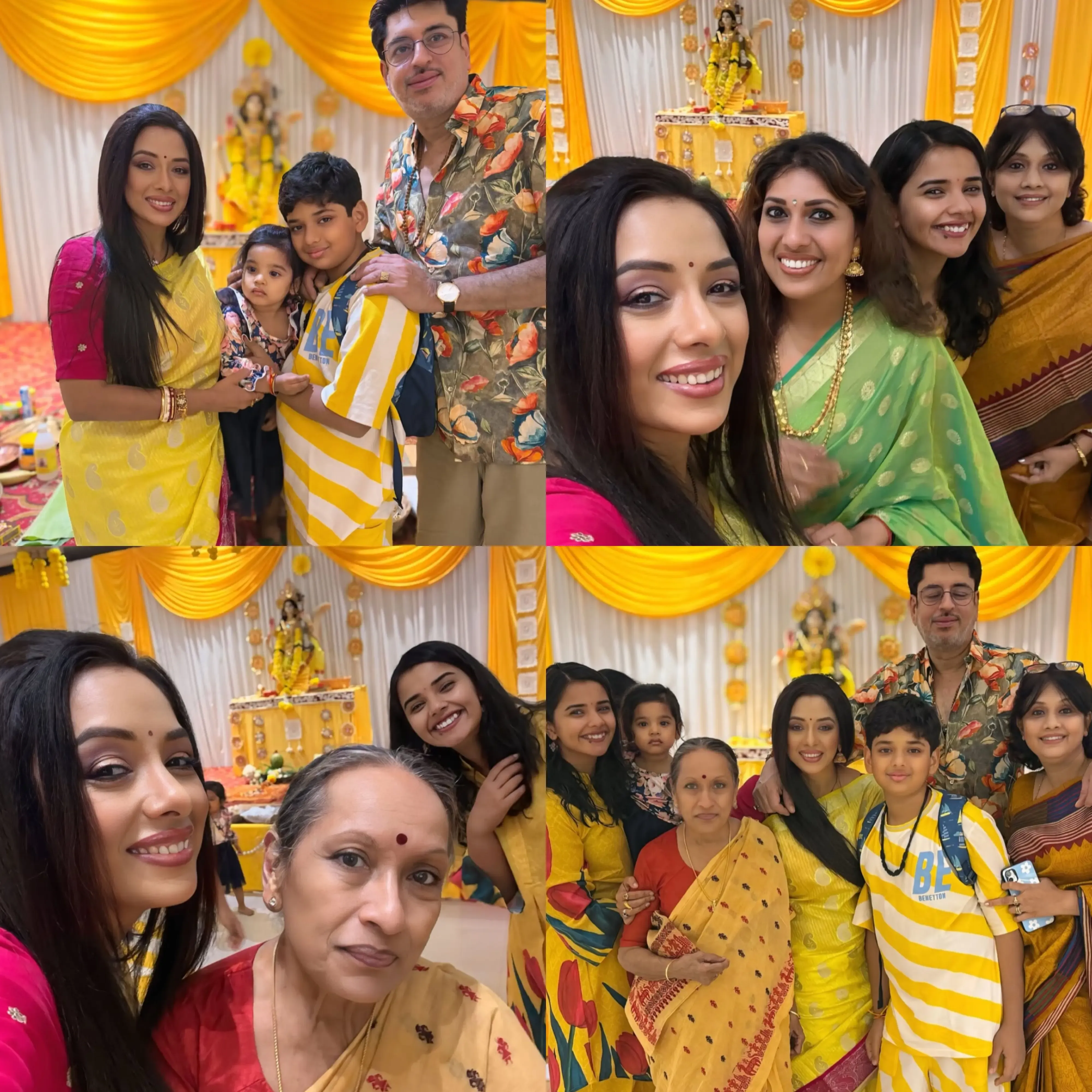 Rupali Ganguly Dons Her Beloved Color for Basant Panchami