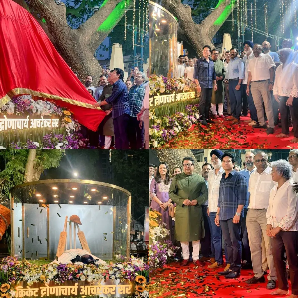 Sachin Tendulkar Honors His Mentor Ramakant Achrekar with a Memorial at Shivaji Park