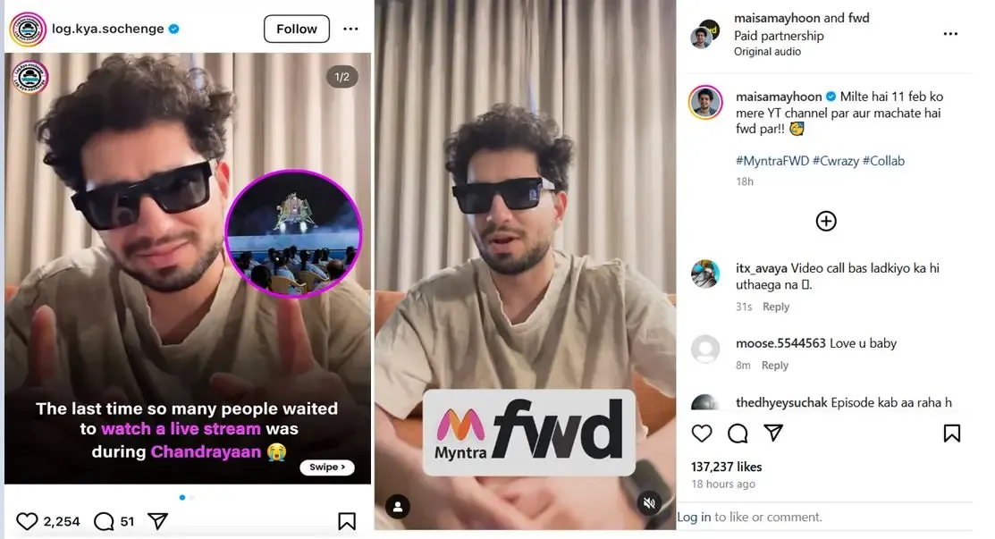 Samay Raina's Valentine's Day Tease with FWD by Myntra Sparks Speculation: Is a Livestream Coming?