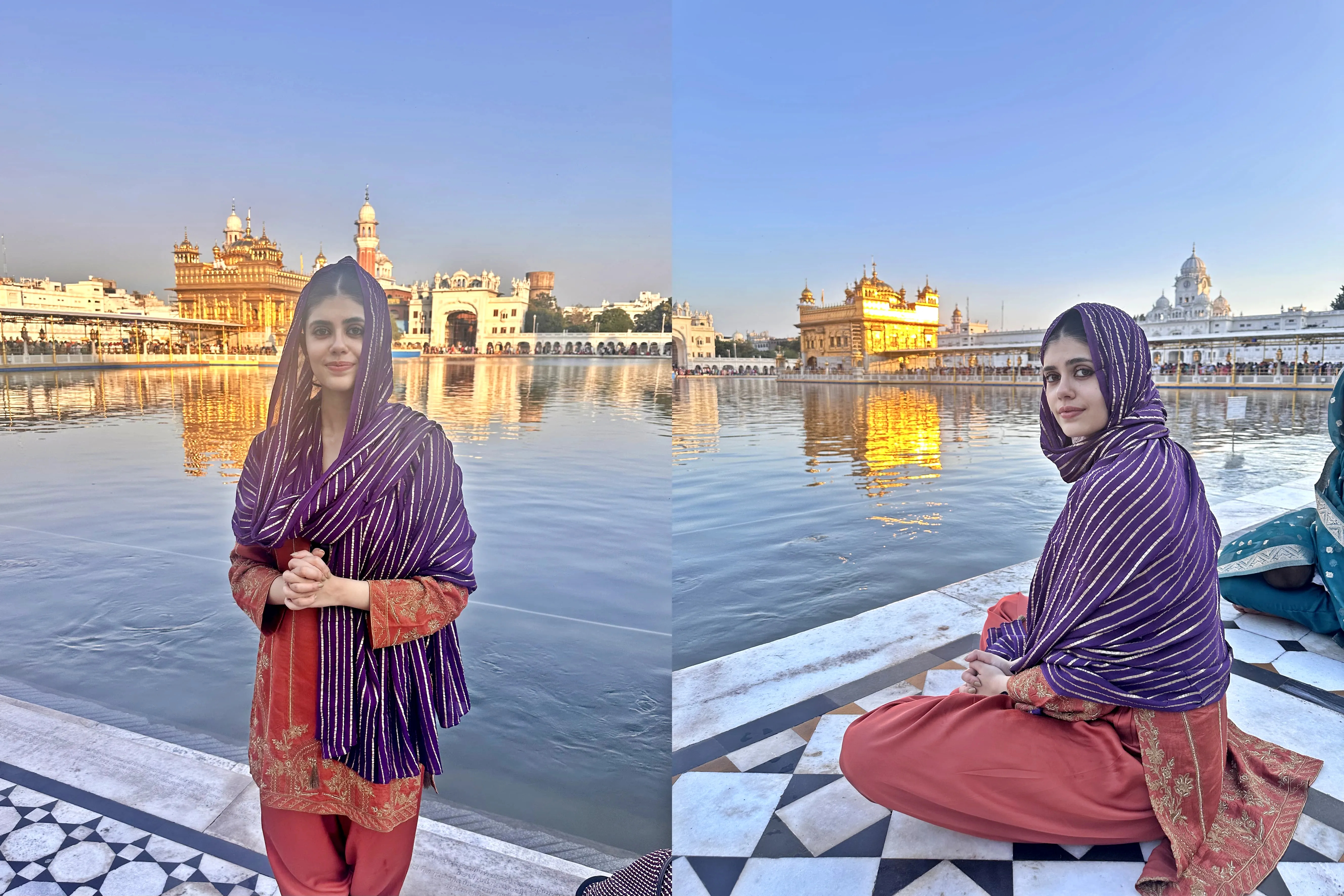 Sanjana Sanghi Explores Her Spiritual Connection at the Golden Temple