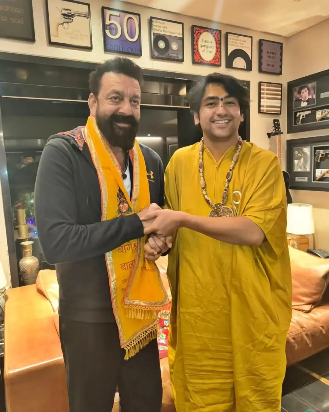 Sanjay Dutt Feels Privileged by the Visit of Bageshwar Baba