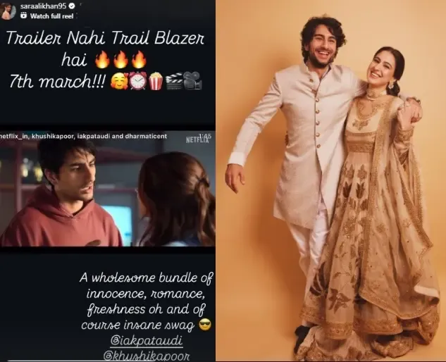 Sara Ali Khan Supports Brother Ibrahim as 'Nadaaniyan' Trailer Debuts