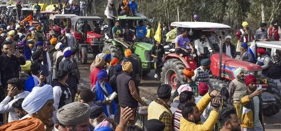 Enhanced Security Measures as Farmers Prepare to March to Delhi Today