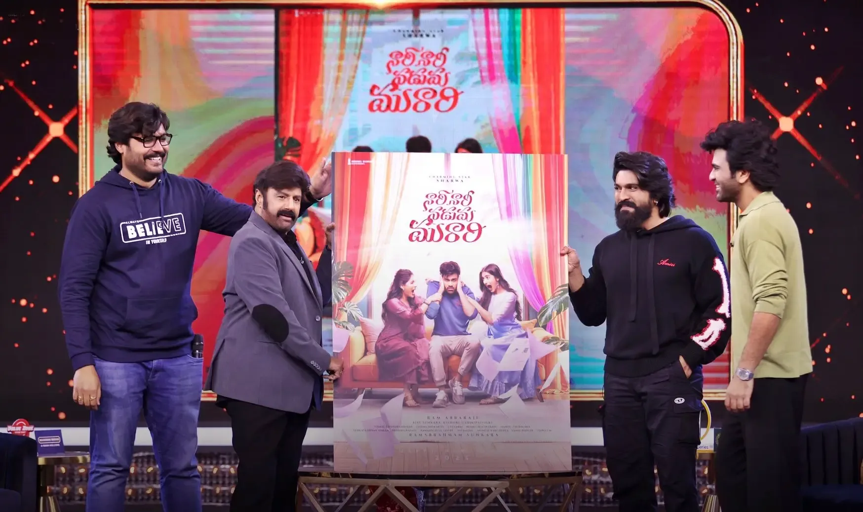 Sharwanand Expresses Gratitude to Balakrishna and Ram Charan for Title Reveal
