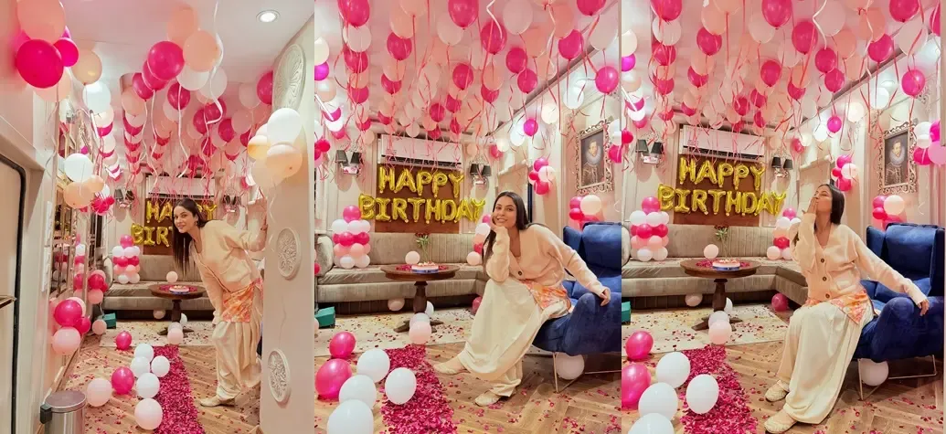 Shehnaaz Gill gives a glimpse of her birthday vanity