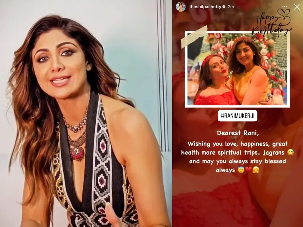 Shilpa Shetty Celebrates Rani Mukerji's 47th Birthday with Heartfelt Wishes