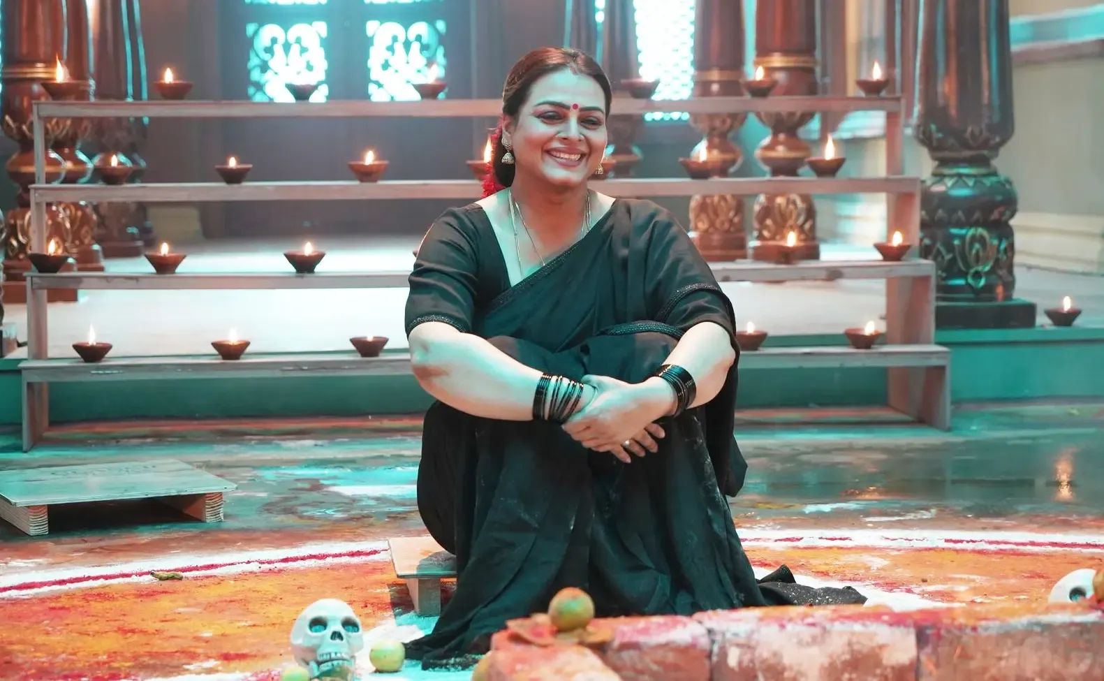 Leaked BTS Image of Shilpa Shirodkar from ‘Jatadhara’