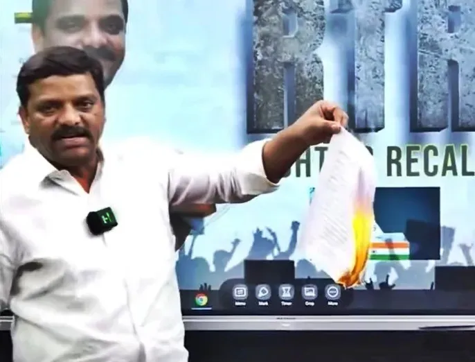 Telangana Congress MLC Receives Show-Cause Notice for Burning Caste Census Report