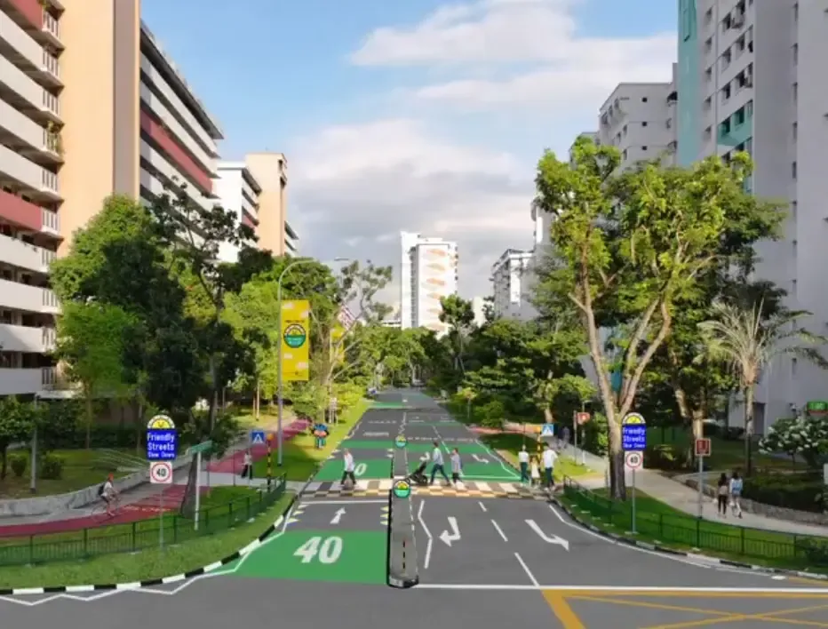 Singapore to Develop 10 More 'Friendly Streets' by 2026