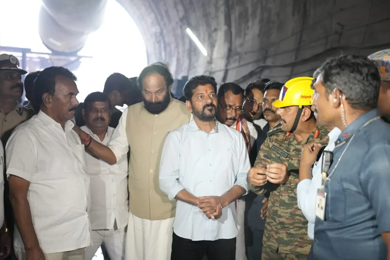 Telangana CM Proposes Robotic Aid in SLBC Tunnel Rescue Efforts