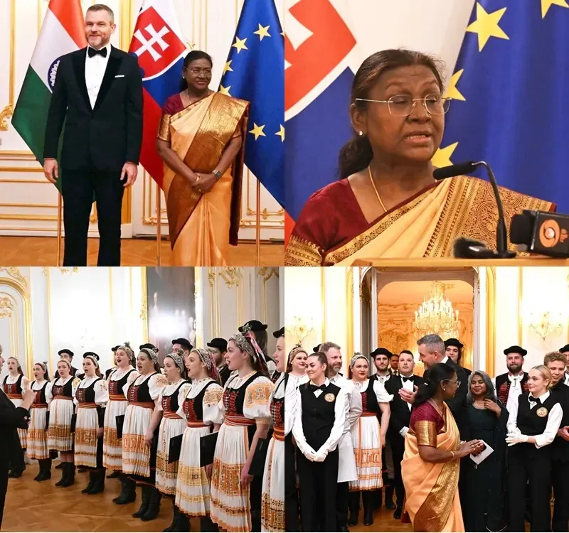 Slovak President Hosts Banquet at Bratislava Castle to Honor President Murmu