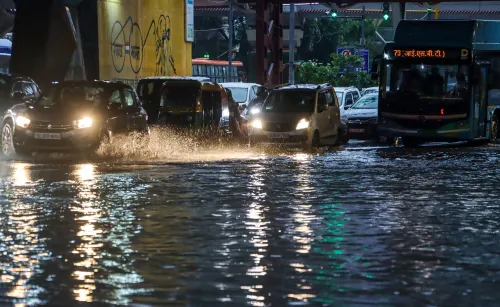 Severe Traffic Congestion in Delhi Following Intense Rainfall