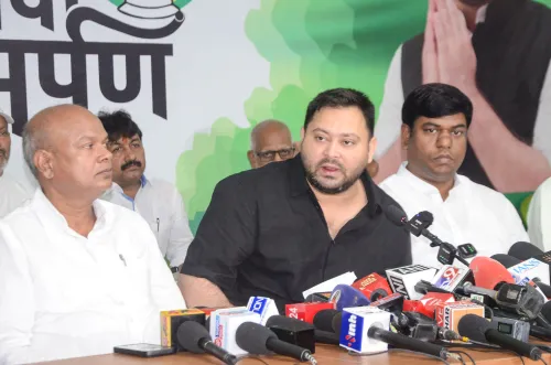 Patna: Tejashwi Yadav's Media Briefing