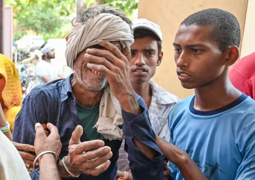 Mathura: Relatives Grieve Following Building Collapse