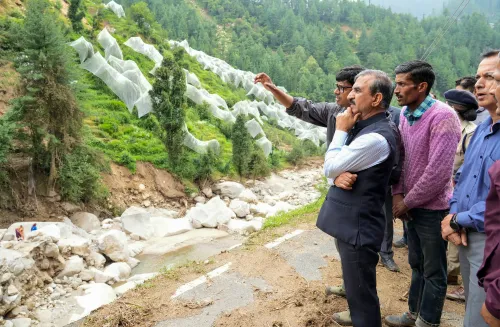 Mandi: Sukhvinder Singh Sukhu Tours Reela Village Affected by Disaster