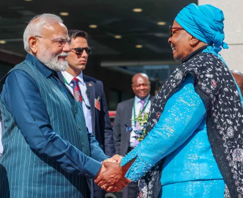 Ceremonial Welcome for PM Modi in Namibia