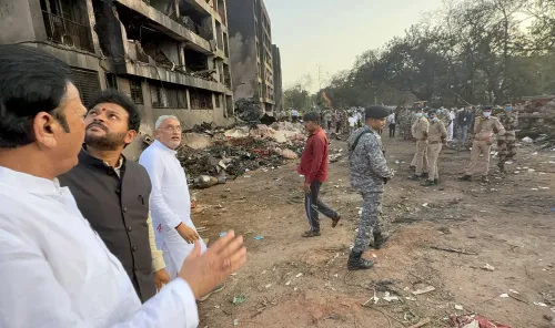 Aviation Minister Ram Mohan Naidu Inspects AI171 Crash Location