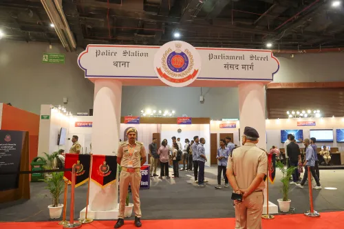 New Delhi: Visitors Attend Exhibition on Updated Criminal Regulations