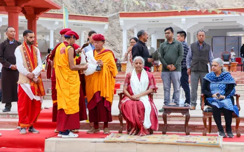 Leh: Nirmala Sitharaman at Sindhu Ghat