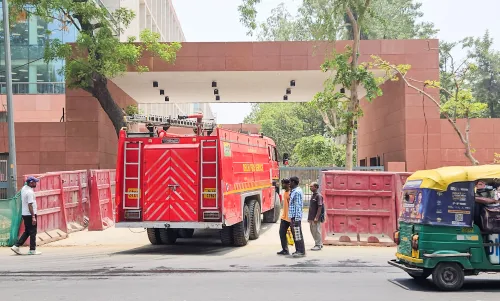 New Delhi: Blaze Breaks Out at CCS Structure on Janpath Road