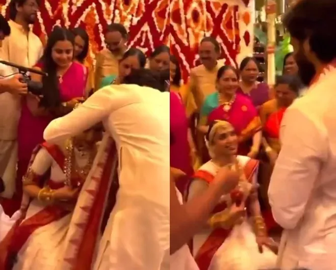 Sobhita Dhulipala Overwhelmed with Emotion as Naga Chaitanya Places the Mangalsutra
